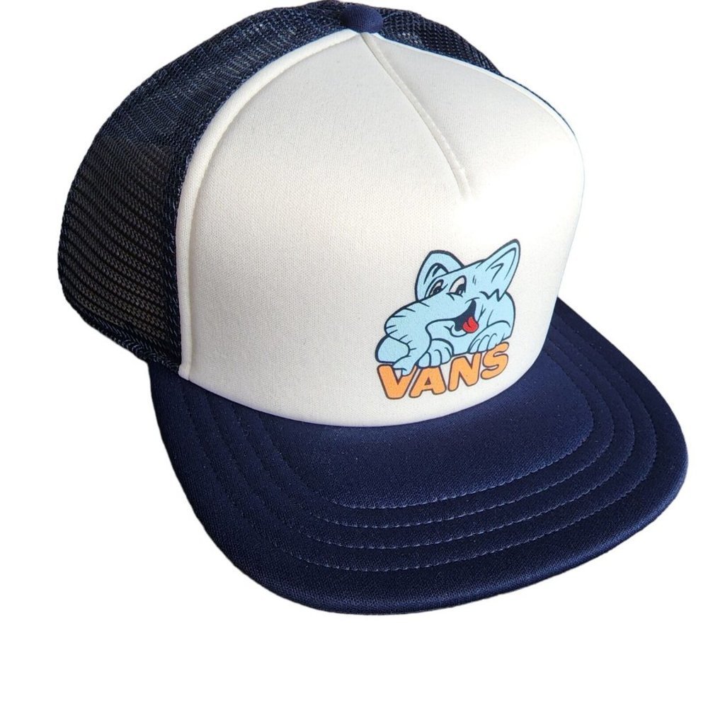 Vans Off The Wall Blue Mesh Classic Trucker Hat